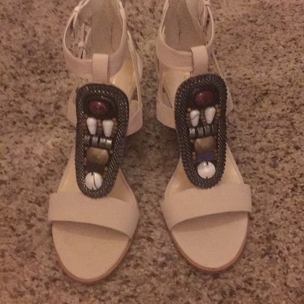 Women’s Size 6 Nine West Reese Leather Dress Sandl